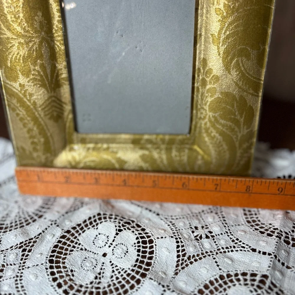 Elegant Gold Foiled Glass Picture Frame 4 X 6